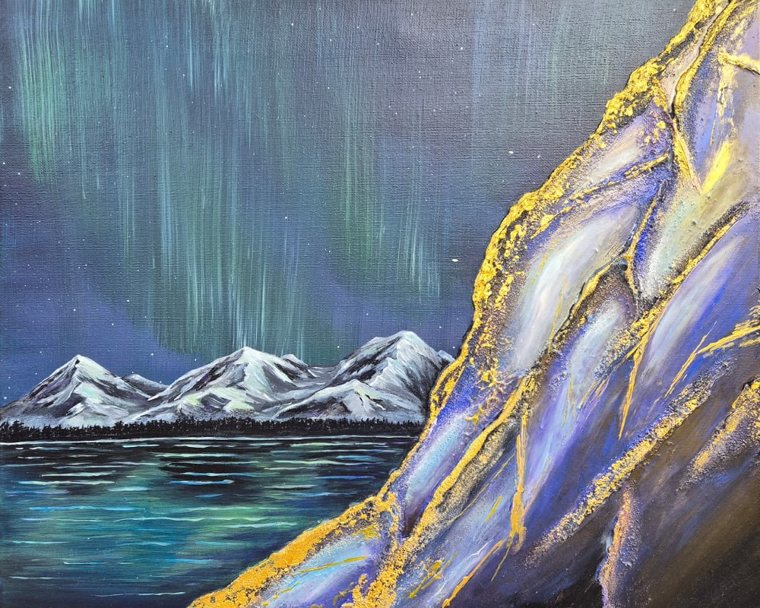 Between Two Worlds – original painting by Katharina Schmidt