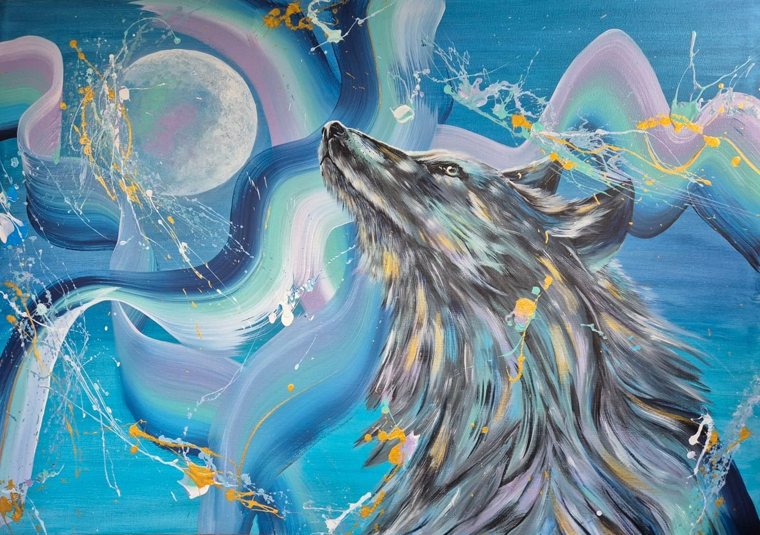 Moon Call – original painting by Katharina Schmidt