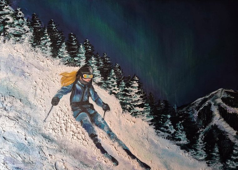 Northern Descent – original painting by Katharina Schmidt